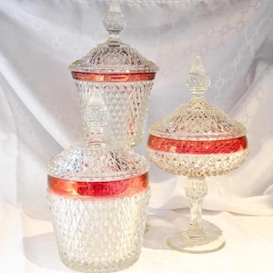 Rubino Diamond Point di Indiana Glass Co.