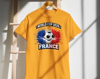 Koszulka na Mistrzostwa Świata Francja 2026 Prezent piłkarski Francja Les Bleus Prezent meczowy Szybkoschnąca koszulka na siłownię XL Pro MenXL