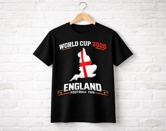 Koszulka reprezentacji Anglii na Mistrzostwa Świata 2026, prezent piłkarski dla kibica Three Lions, koszulka szybkoschnąca, rozmiar XL