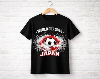 Koszulka Mistrzostw Świata w Japonii 2026, koszulka kibica Japonii, prezent dla japońskiej piłki nożnej, koszulka dla kibica piłki nożnej, męska, Pro XL