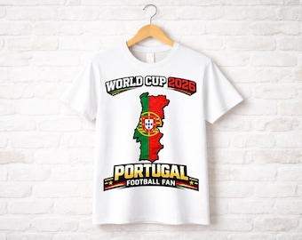 Koszulka Mistrzostw Świata w Portugalii 2026 Prezent piłkarski dla kibica Portugalii Koszulka szybkoschnąca na siłownię XL
