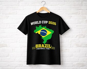 Koszulka Mistrzostw Świata w Brazylii 2026 Koszulka piłkarska Brazylii Koszulka meczowa Brazylii Koszulka kibica Brazylii Bawełna