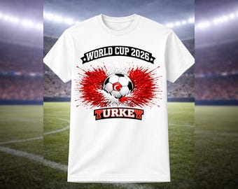 Turkey World Cup 2026 Shirt Turkish Fan Tee Turkey Soccer Gift Football Supporter Top Tee Jersey Men