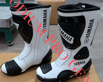 Yamaha R1 R6 Motorcycle Racing Boots – Sportbike Track Gear l Motorcycle accessories