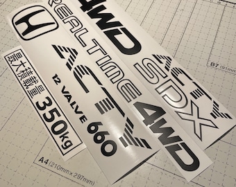 Honda ACTY SDX HA3 & HA4 4wd decals