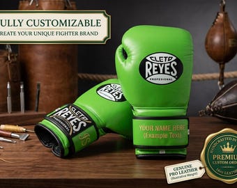 Custom Cleto Reyes Boxing Gloves | Personalized Leather Lace Up Training & Sparring Gloves