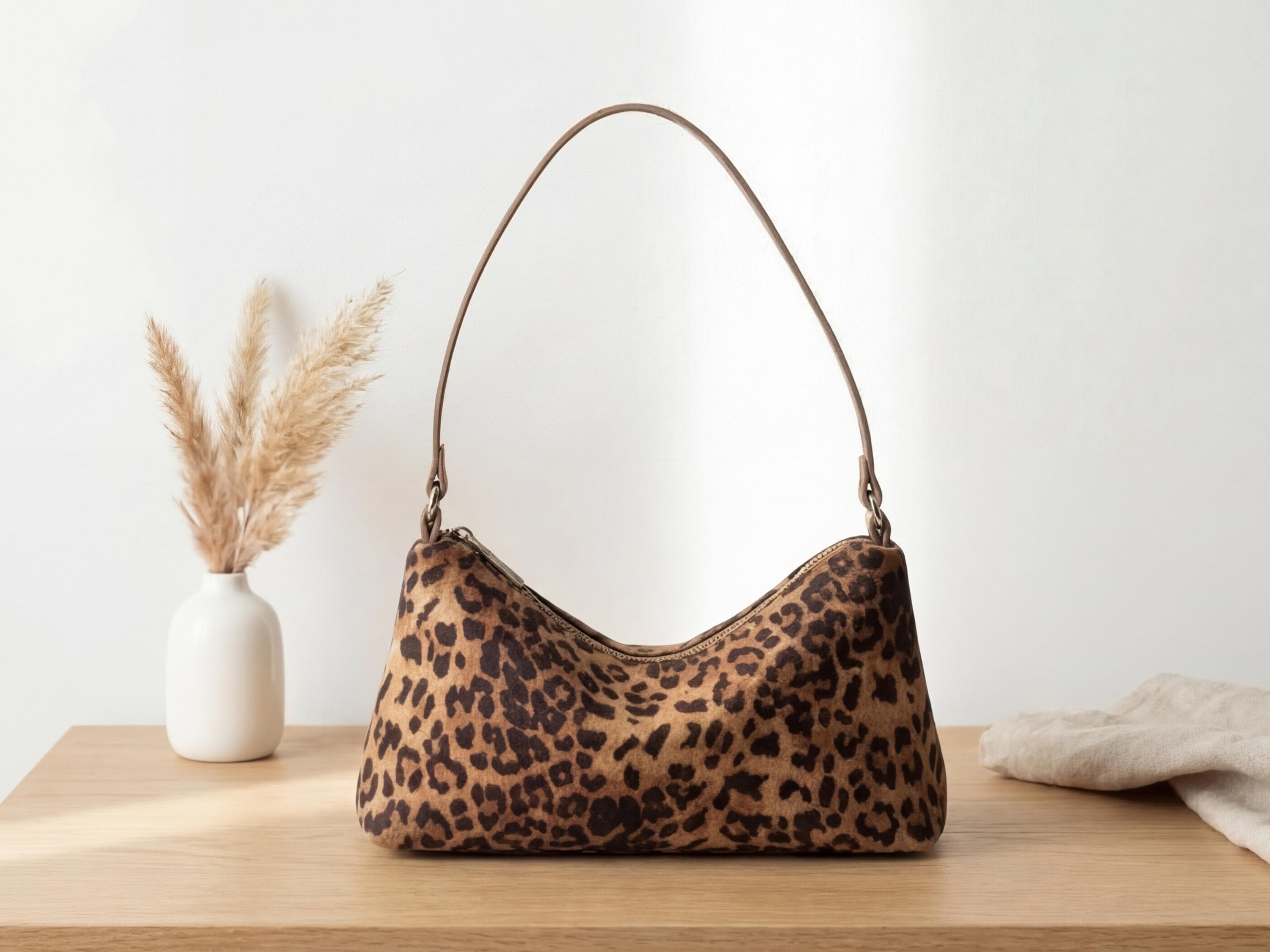 Calf hair leopard print handbag - Etsy 日本