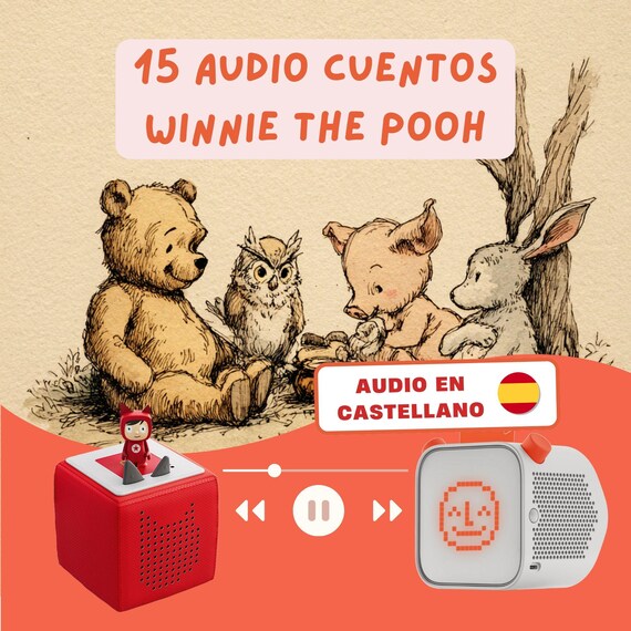 15 Cuentos Winnie the Pooh | Audiocuentos infantiles Mp3 | Compatible con Yoto, Toniebox y más | Audiolibro el Osito Winnie en español