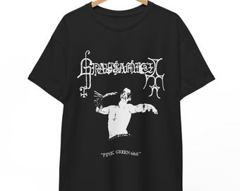 Camisa Grausamkeit / Camiseta de metal negro rosa verde 666