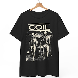Coil Shirt | Unnatural History T-Shirt | Industrial Music Band Tee | Experimental Dark Wave Graphic Top