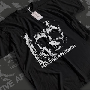 Negative Approach Shirt, 80s Hardcore Punk Tee, Detroit Hardcore