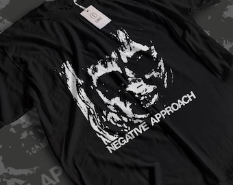 Negative Approach Shirt, 80s Hardcore Punk Tee, Detroit Hardcore Band Merch, Vintage Aesthetic Negative Approach T-Shirt