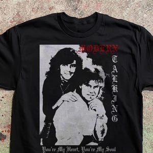 Camiseta del dúo de synth-pop de los 80 Modern Talking "You're My Heart"