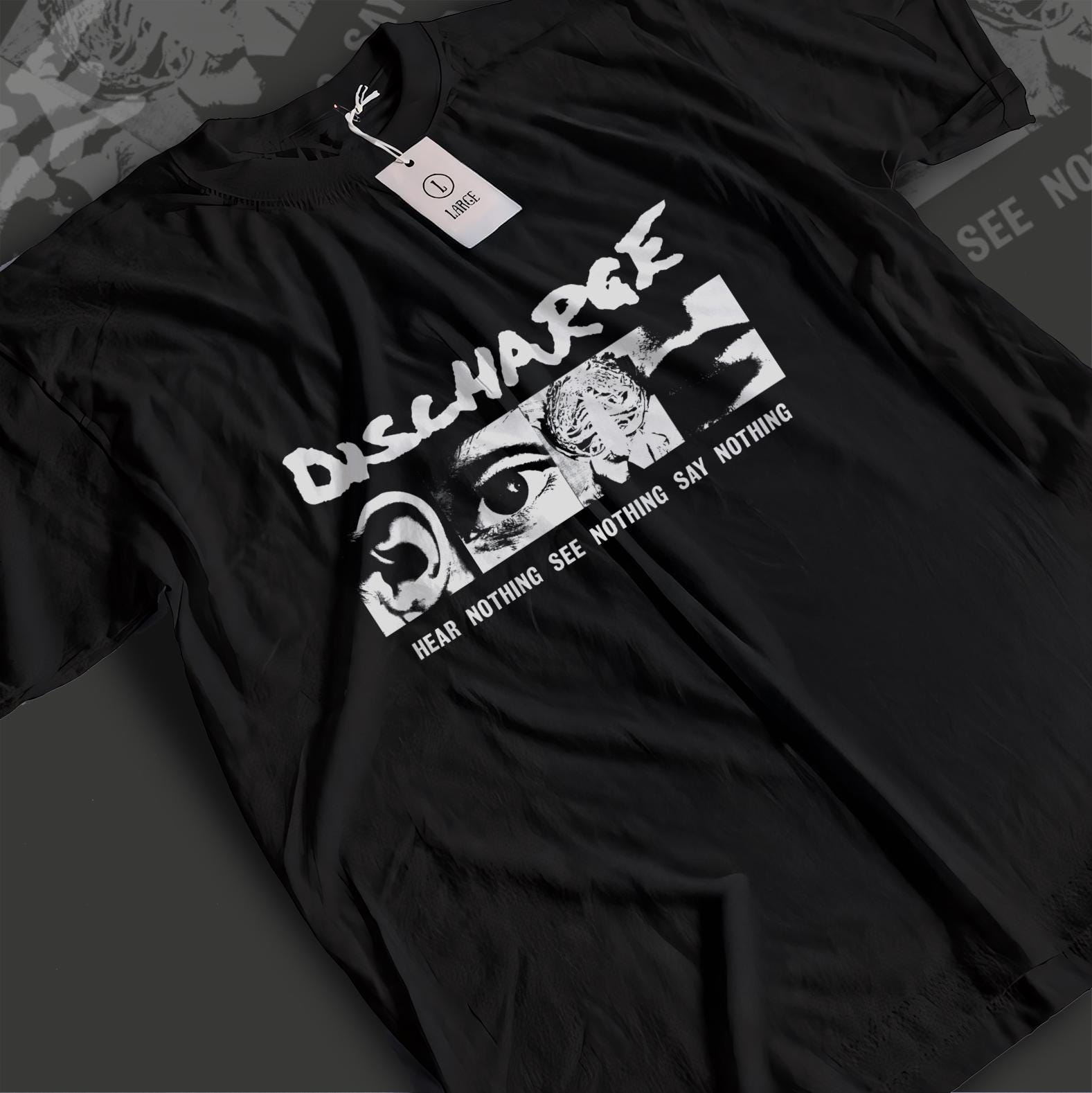Vintage Discharge Shirt - Etsy