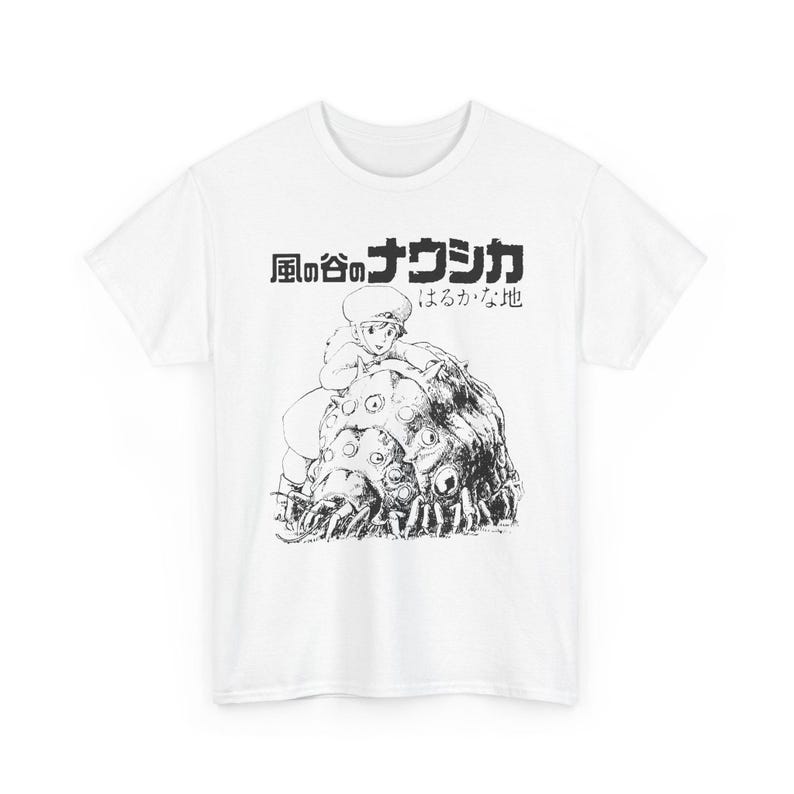 Nausicaä aus dem Tal der Winde Shirt | Klassisches Anime Manga Tee | Studio Ghibli inspiriertes Grafik-T-Shirt | Vintage japanisches Animation Top Bild 4