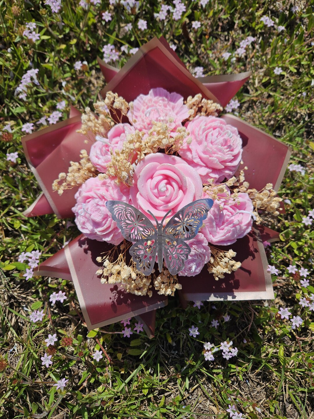 Soy Wax Roses With Fragrances - Etsy