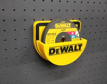 Hållare för slipskivor – Väggmonterad kapskiva för 4", 4,5", 5", 6" slipskivor - Dewalt, Bosch, Milwaukee-tema
