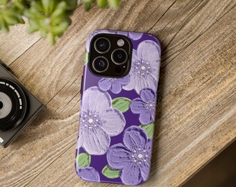 Lavender Floral iPhone Case | Purple Botanical Phone Cover
