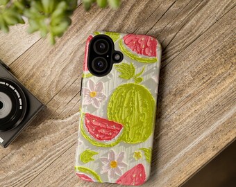Watermelon Floral Phone Case | Summer Fruit Tropical iPhone Case