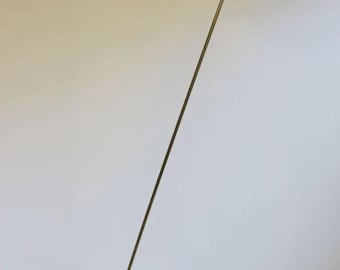 Lámpara de pie de latón inspirada en Stilnovo, diseño italiano de mediados de siglo, pantalla diábolo ajustable, nueva.