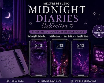 Midnight Diaries iPhone Wallpaper