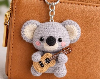Charming Crochet Koala Keychain – Unique Yarns with Adorable Design