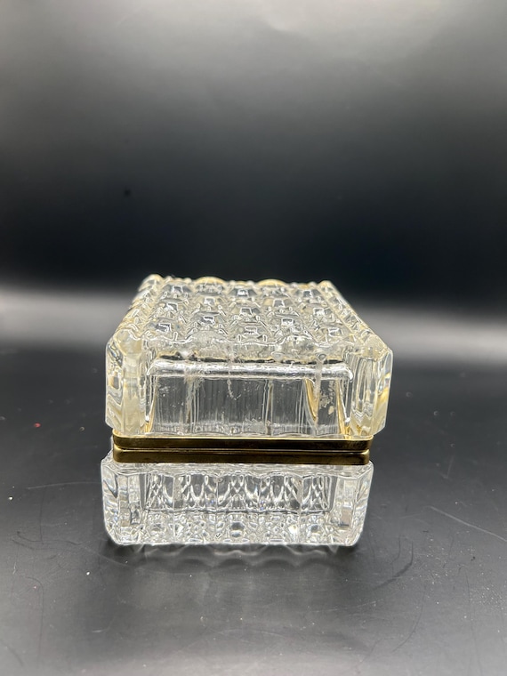 Pressed glass casket