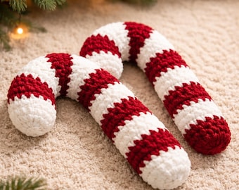 Zuckerstange Kissen häkeln Muster | Einfacher Anfänger Home Decor | PDF-Download
