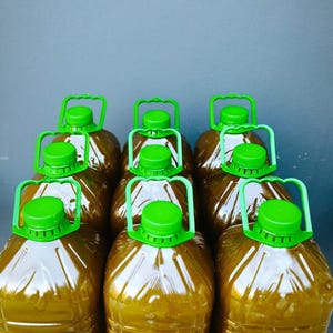 Aceite de oliva virgen extra marroquí 100 % prensado en frío y triturado en piedra, sin refinar, 5 litros