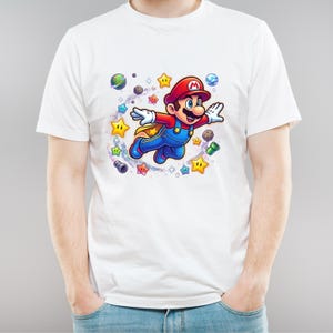 Ensemble PNG Super Mario Galaxy | Clipart PNG | Design de t-shirt Mario | Téléchargement numérique image 9