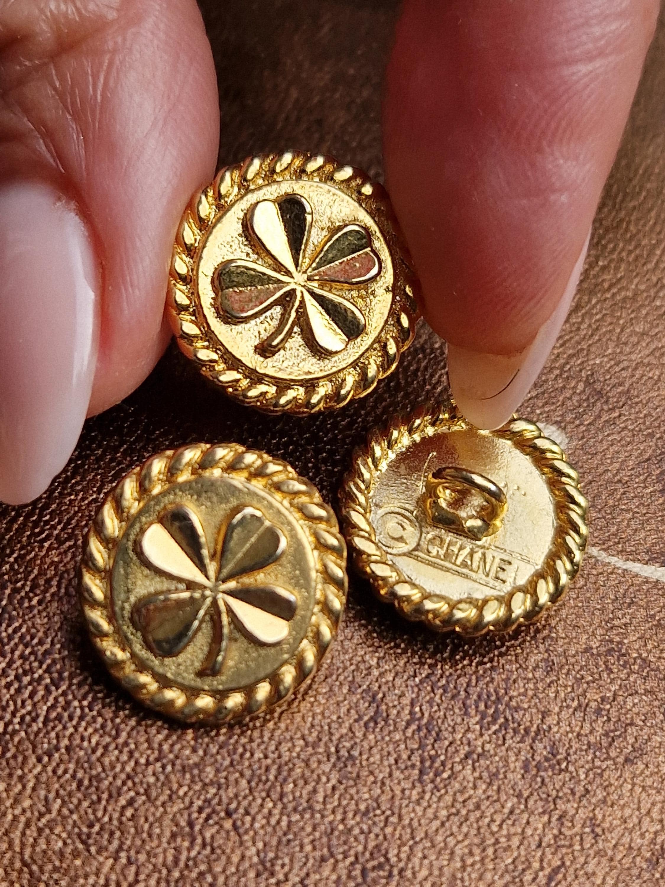 Vintage Authentic Chanel Buttons - Etsy