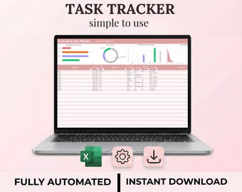 Automated To-Do List Excel Template | Task Tracker Dashboard (Instant Download)