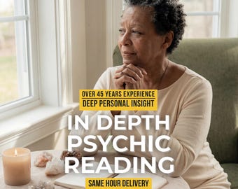 In-Depth Psychic Reading • Detailed Spiritual Guidance • Same Hour Delivery