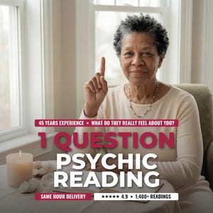 1 Question Psychic Reading • Quick Clear Answer • Same Hour Delivery