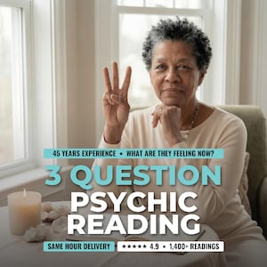 3 Question Psychic Reading • Get Answers to Three Questions • Same Hour Delivery
