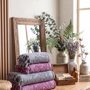 Set di 4 asciugamani da hammam turco in cotone ad asciugatura rapida