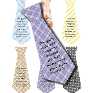 Étiquette-cadeau pour la fête des pères, avec SVG, téléchargement numérique, étiquette pour papa, cravate pour la fête des pères à imprimer, fournitures créatives, père de l'école du dimanche, proverbes