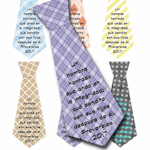Spaanse Dad Tag digitale download Vaderdag Kerk Cadeaukaartje Knutselbenodigdheden, Schriftkaarten, Espanol Vaderdag Stropdas ambachtelijke stropdas kaart