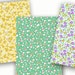 Feed Sack Floral Paper Pack, Digital Scrapbook Paper, Printable ...