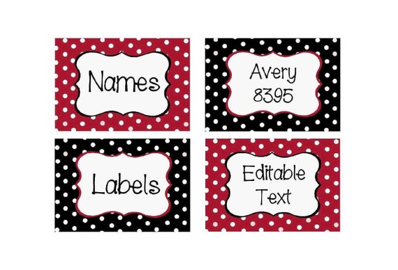 Avery Label Template 8395 Labels 2021