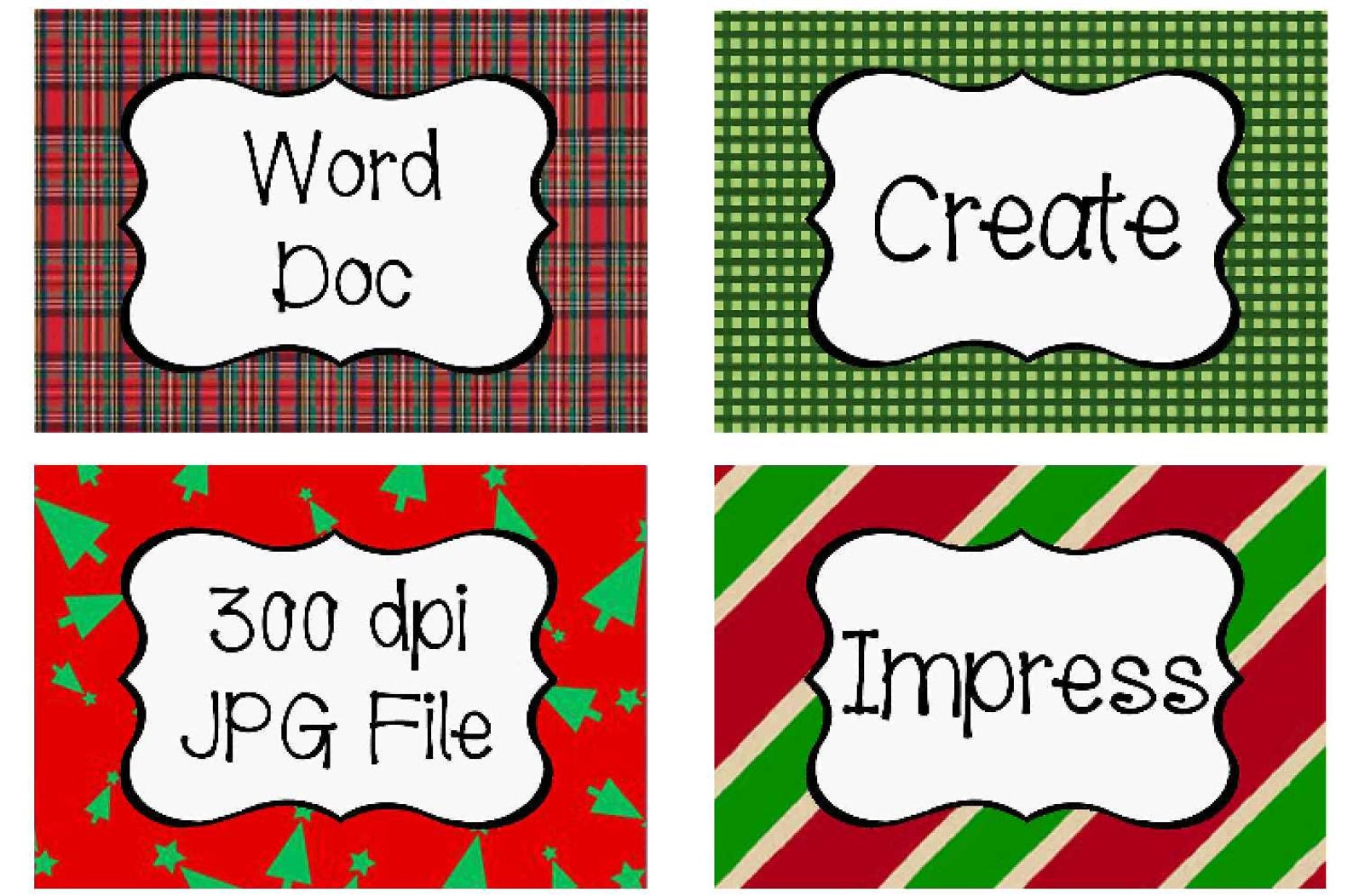 Christmas Labels Custom Printable Holiday Name Tags Food | Etsy