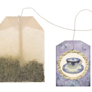 Tea Bag Tags, Vintage Party Favors, Digital Download, Printable Gift Tags, Tea printables, Tea Party Tags, Colorful Tea Cups, Teabag Tags image 8