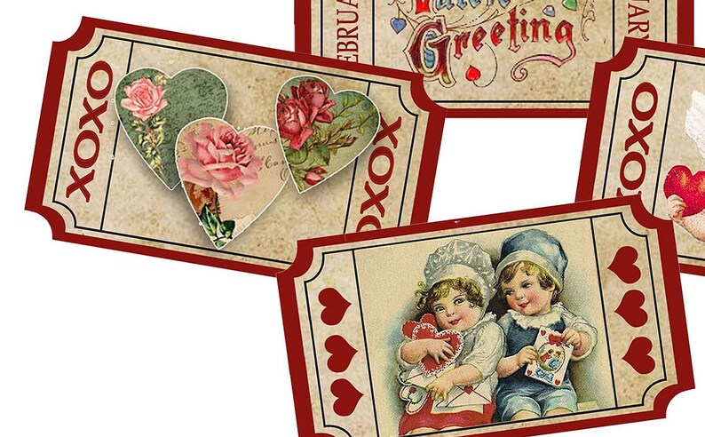 Love Tickets Printable Valentines Digital Valentine Crafts - Etsy New ...