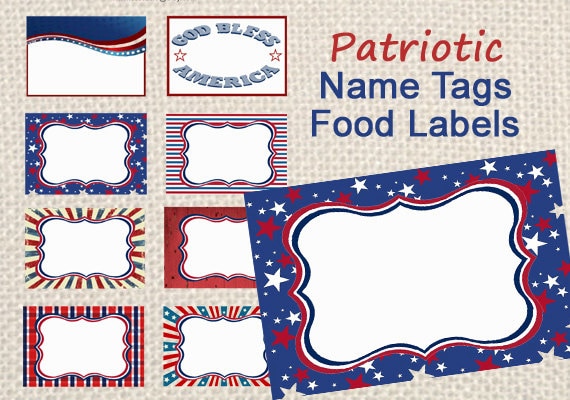 Patriotic Name s 4th Of July s Patriotic Labels Instant Etsy Patriotic Name s 4th Of July s Patriotic Labels Instant Etsy