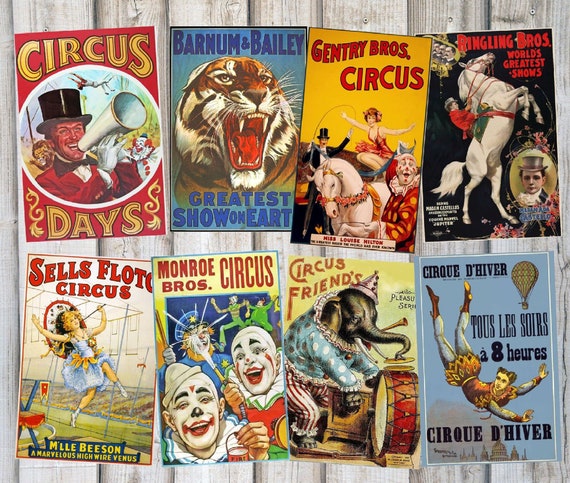 Vintage Carnival Poster (2) / サーカス クラウン 51QdItFvXlL._UF350,350_QL50_.jpg