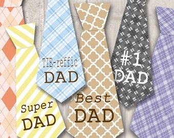 Editable Digital Fathers Day Tag, Gift Tag, Craft Supplies, Cards for Dad, Digital Collages, Fathers Day Tie, scrapbooking supplies, diy