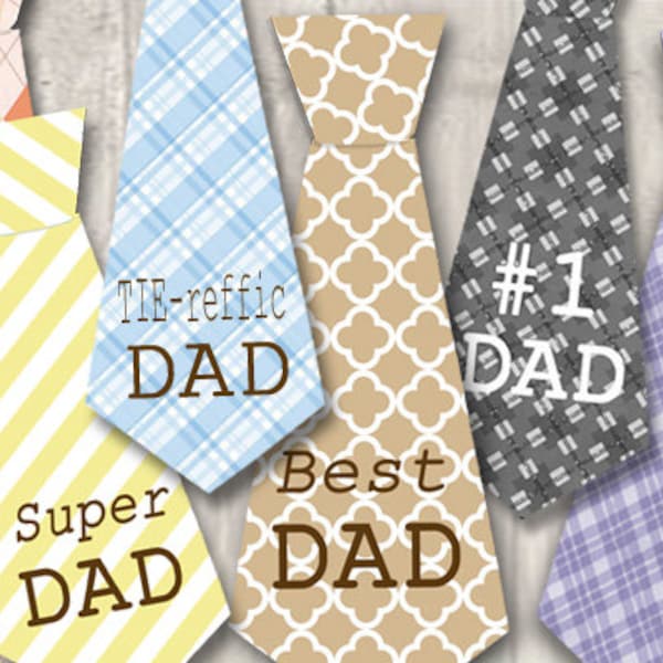 Editable Digital Fathers Day Tag, Gift Tag, Craft Supplies, Cards for Dad, Digital Collages, Fathers Day Tie, scrapbooking supplies, diy