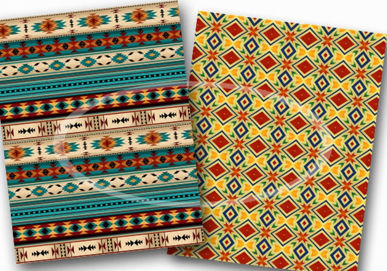 Western Paper Pack, Digital Scrapbook Paper Download, Custom Designed ...