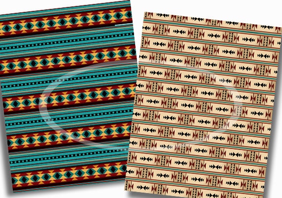 Western Paper Pack, Digital Scrapbook Paper Download, Custom Designed ...