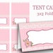 PINK Tent Cards, Digital Food Label, Pink Name Tags, Valentine Tea Party place card, party supplies, Mothers Day, Bridal shower, Pink Ribbon 